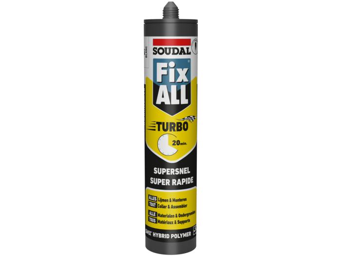 SOUDAL, FIX ALL Turbo Zwart, 290ml