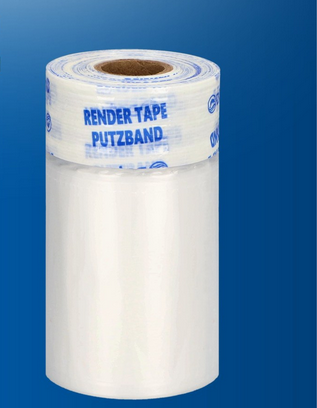 Masker RENDER tape met plastic afdekfolie 65cm x 15m