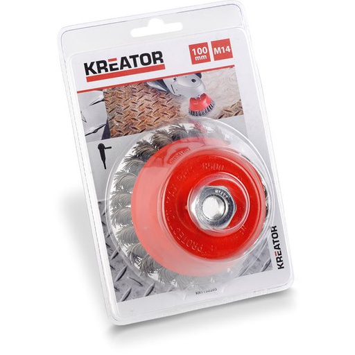 [KRT150205] Komborstel getorst M14 Ø 100mm gedraaid staal